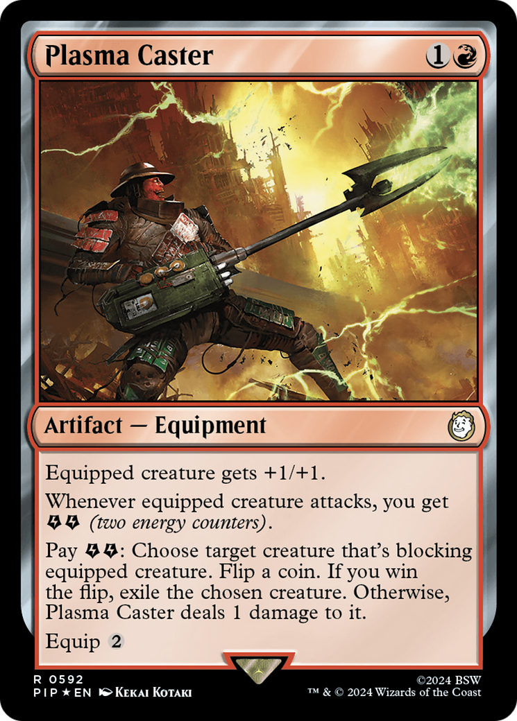 Plasma Caster (Surge Foil) [Fallout] | Card Citadel