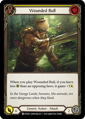 Wounded Bull (Yellow) [U-WTR201] (Welcome to Rathe Unlimited)  Unlimited Rainbow Foil | Card Citadel