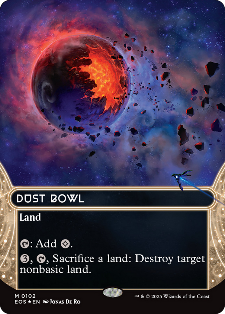 Dust Bowl (0102) (Borderless) (Galaxy Foil) [Edge of Eternities: Stellar Sights] | Card Citadel