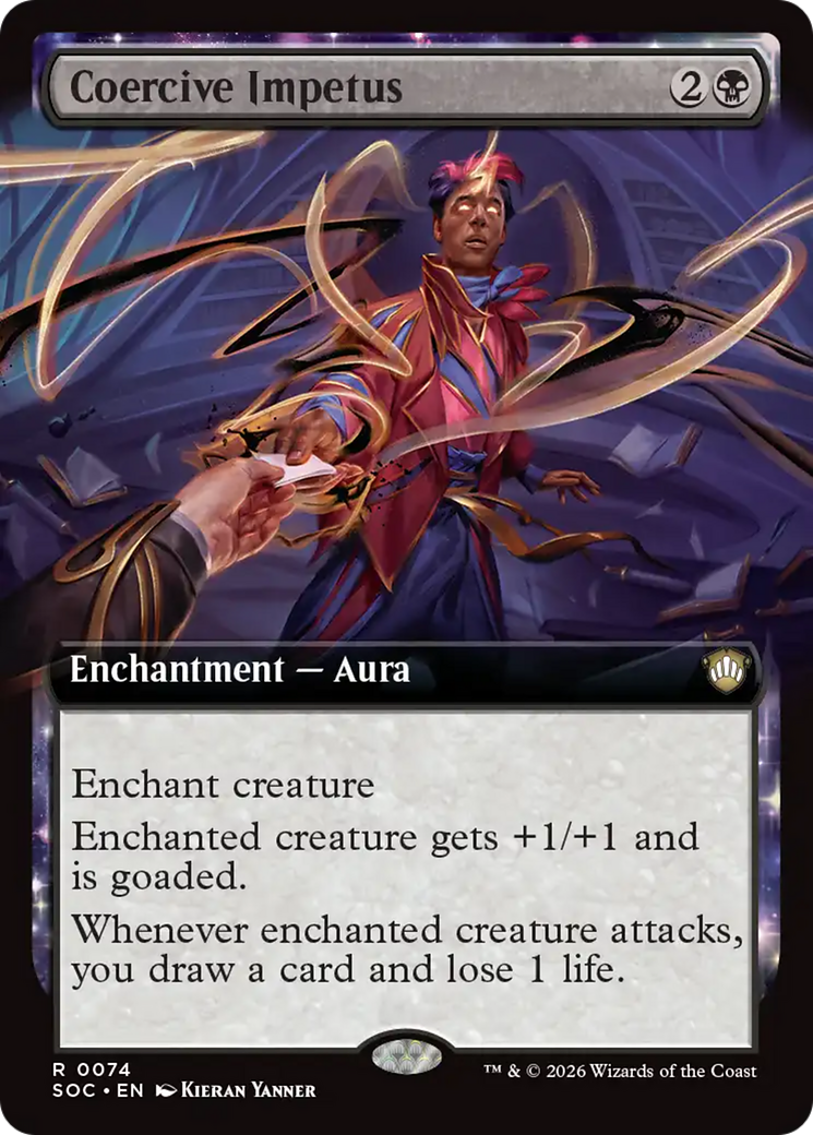 Coercive Impetus (Extended Art) [Secrets of Strixhaven Commander] | Card Citadel