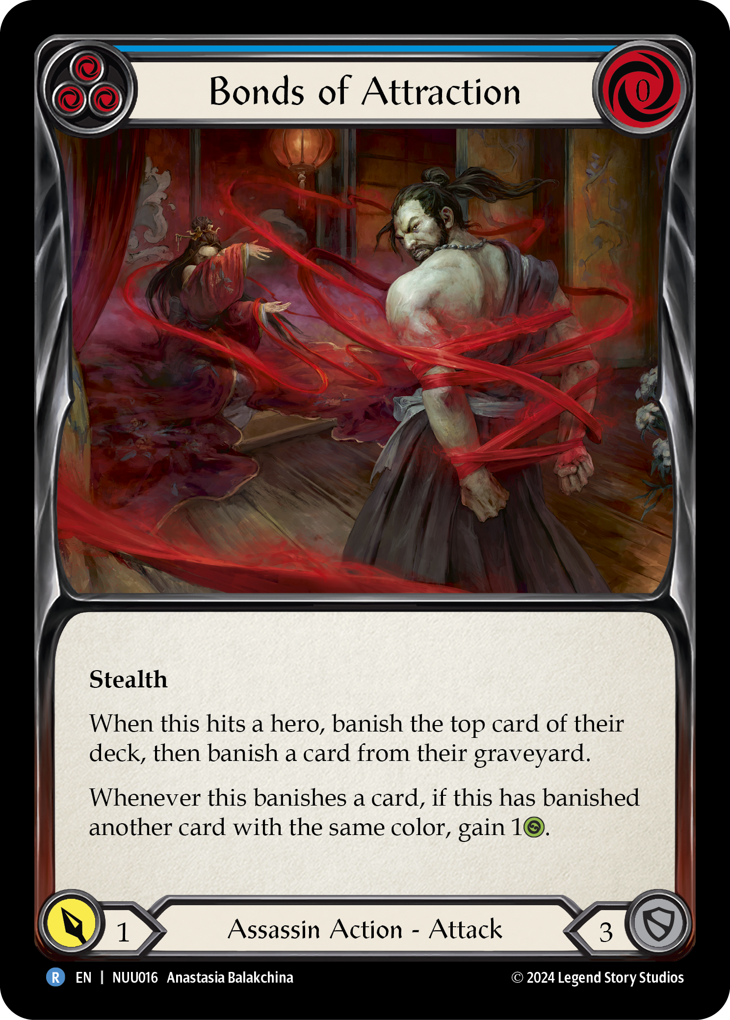 Bonds of Attraction (Blue) [NUU016] (Part the Mistveil Nuu Blitz Deck) | Card Citadel