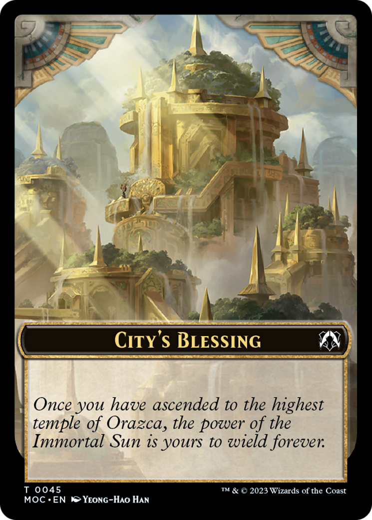 Elephant // City's Blessing Double-Sided Token [March of the Machine Commander Tokens] | Card Citadel