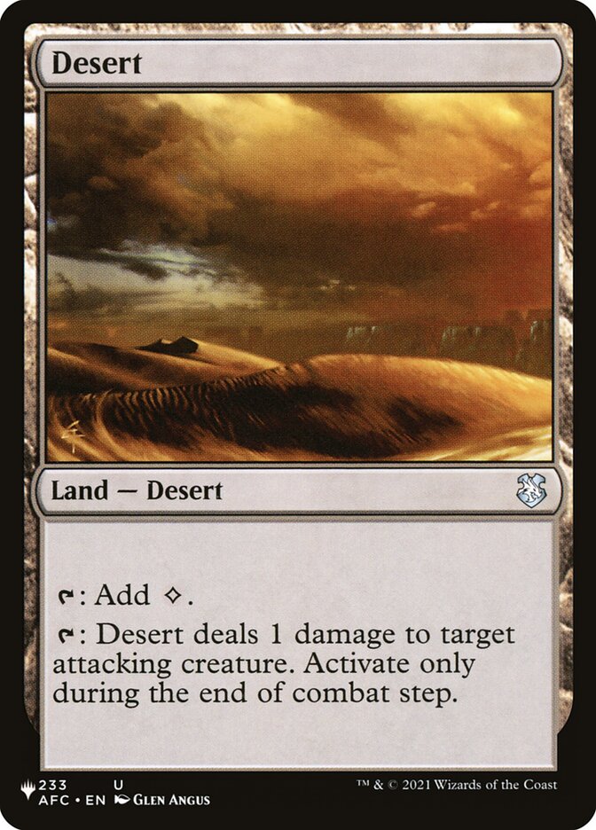 Desert [The List] | Card Citadel