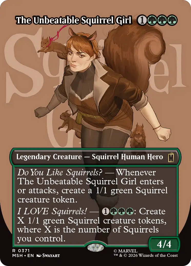 The Unbeatable Squirrel Girl (Borderless) [Marvel Super Heroes] | Card Citadel