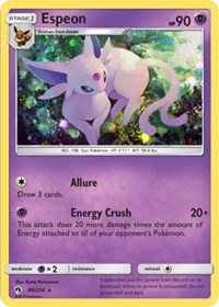 Espeon (89/214) (Cosmos Holo) (Blister Exclusive) [Sun & Moon: Lost Thunder] | Card Citadel
