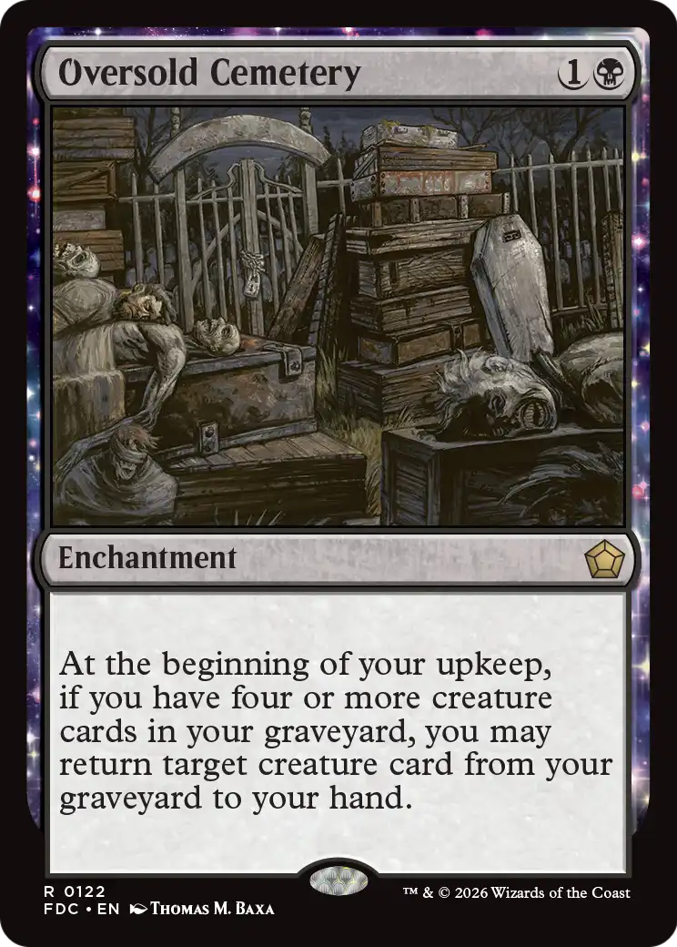 Oversold Cemetery [Foundations Commander] | Card Citadel