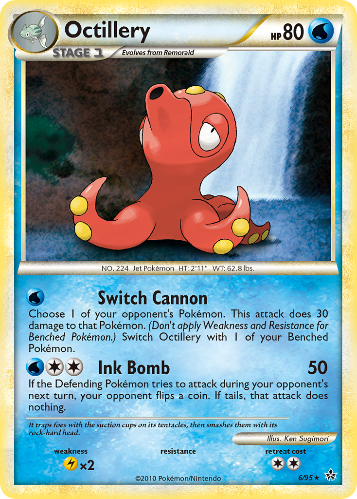Octillery (6/95) [HeartGold & SoulSilver: Unleashed] | Card Citadel