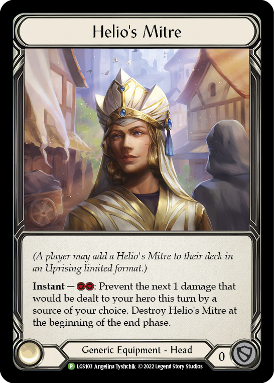 Helio's Mitre [LGS103] (Promo)  Rainbow Foil | Card Citadel