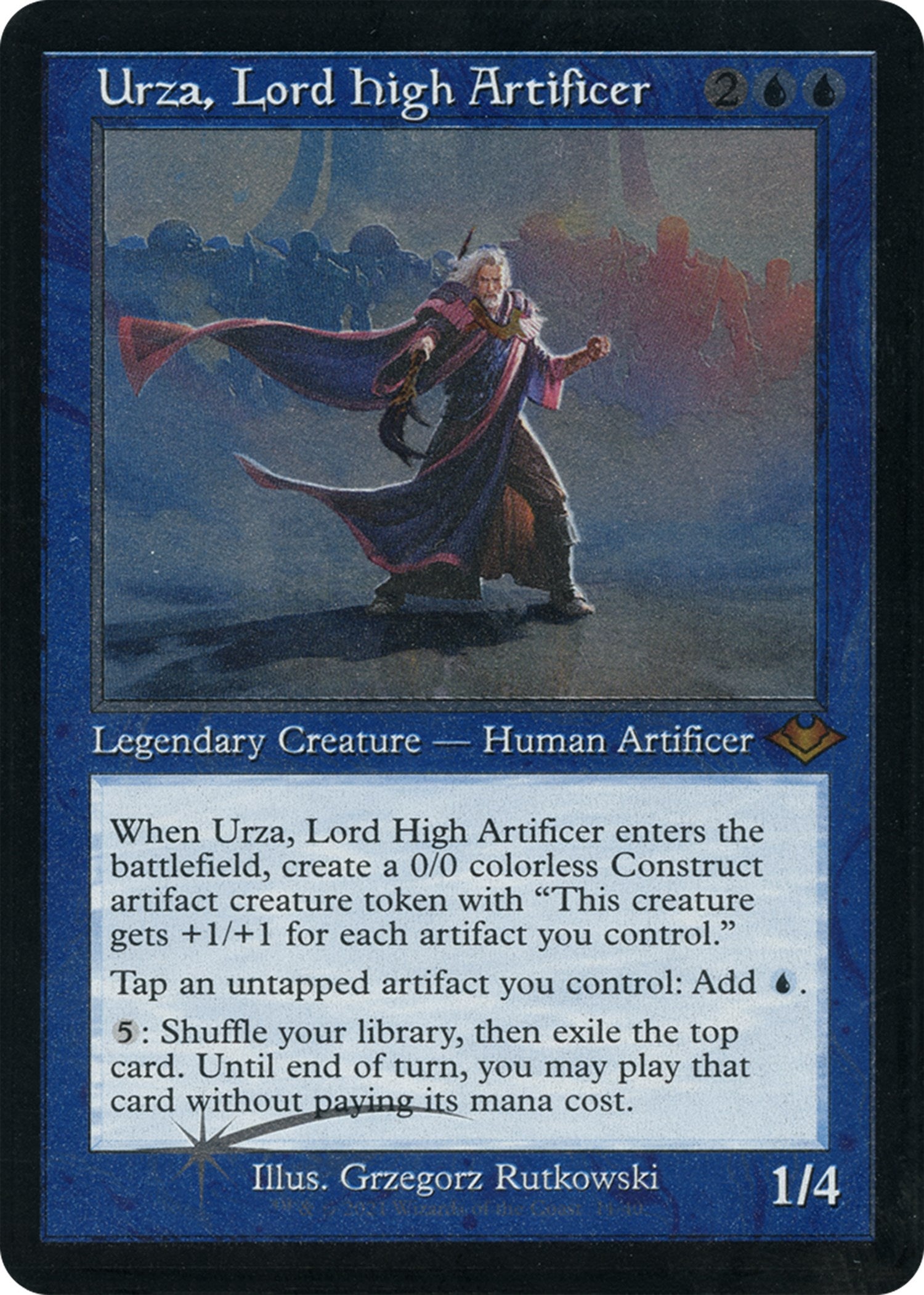 Urza, Lord High Artificer (Retro Foil Etched) [Modern Horizons] | Card Citadel