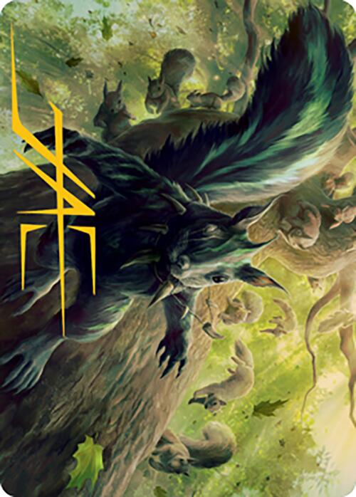 Chatterfang, Squirrel General Art Card (68) (Gold-Stamped Signature) [Modern Horizons 2 Art Series] | Card Citadel