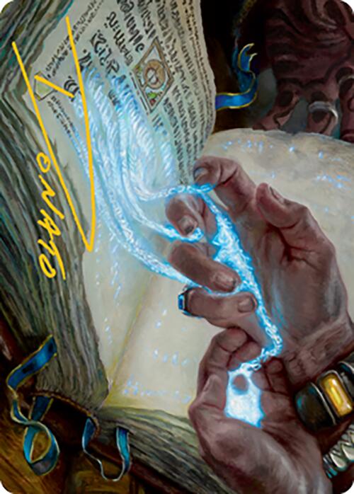 Mystic Redaction Art Card (Gold-Stamped Signature) [Modern Horizons 2 Art Series] | Card Citadel