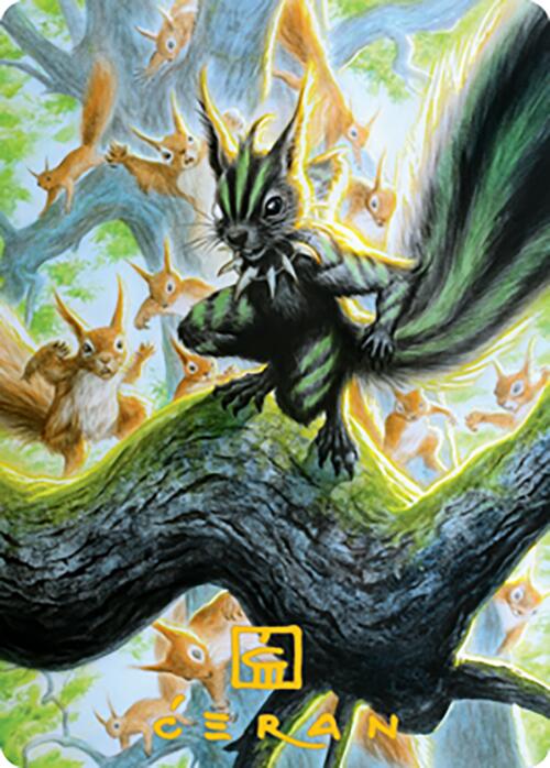 Chatterfang, Squirrel General Art Card (67) (Gold-Stamped Signature) [Modern Horizons 2 Art Series] | Card Citadel