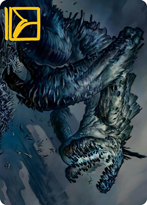 Necrogoyf Art Card (Gold-Stamped Signature) [Modern Horizons 2 Art Series] | Card Citadel