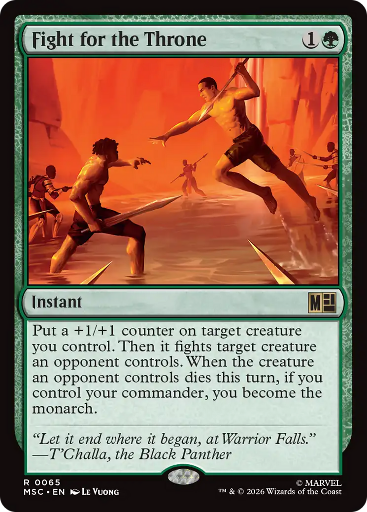 Fight for the Throne [Marvel Super Heroes Commander] | Card Citadel