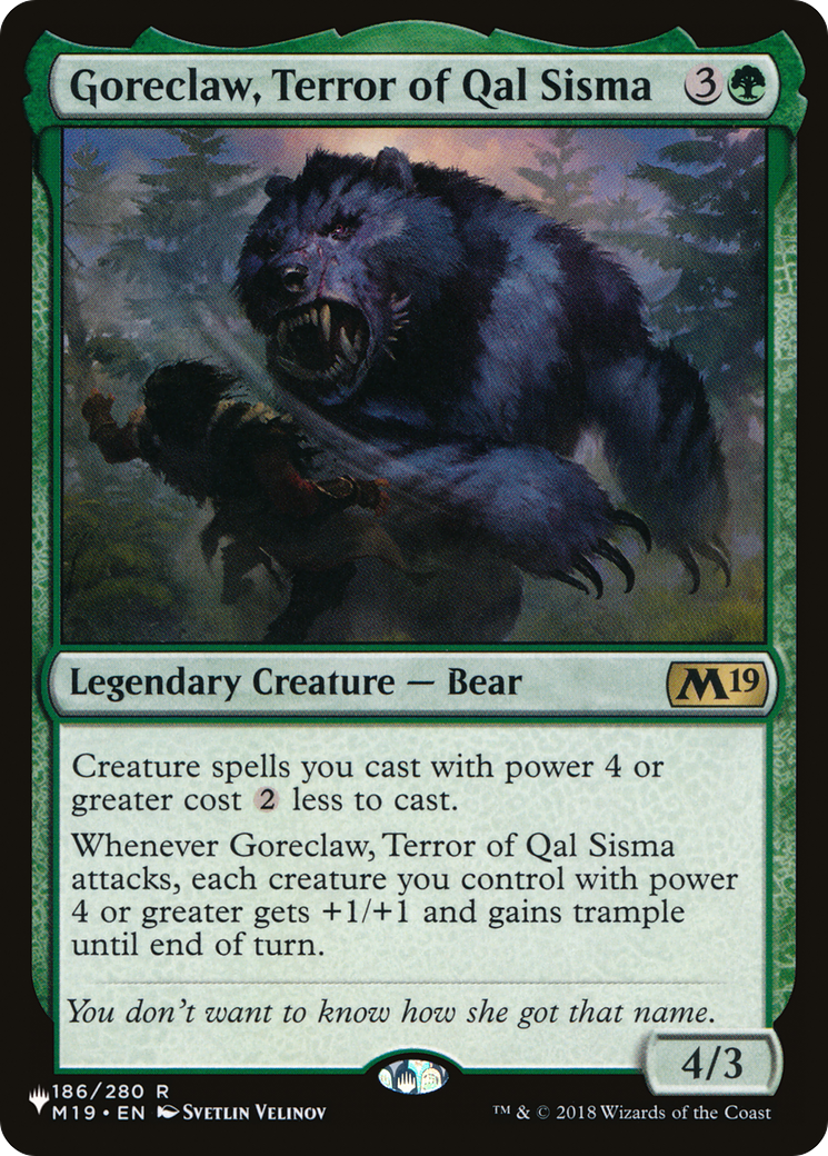 Goreclaw, Terror of Qal Sisma [The List] | Card Citadel