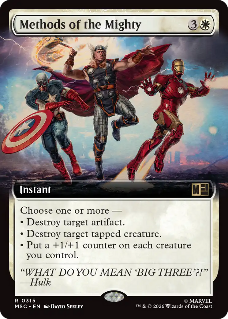 Methods of the Mighty (Extended Art) [Marvel Super Heroes Commander] | Card Citadel