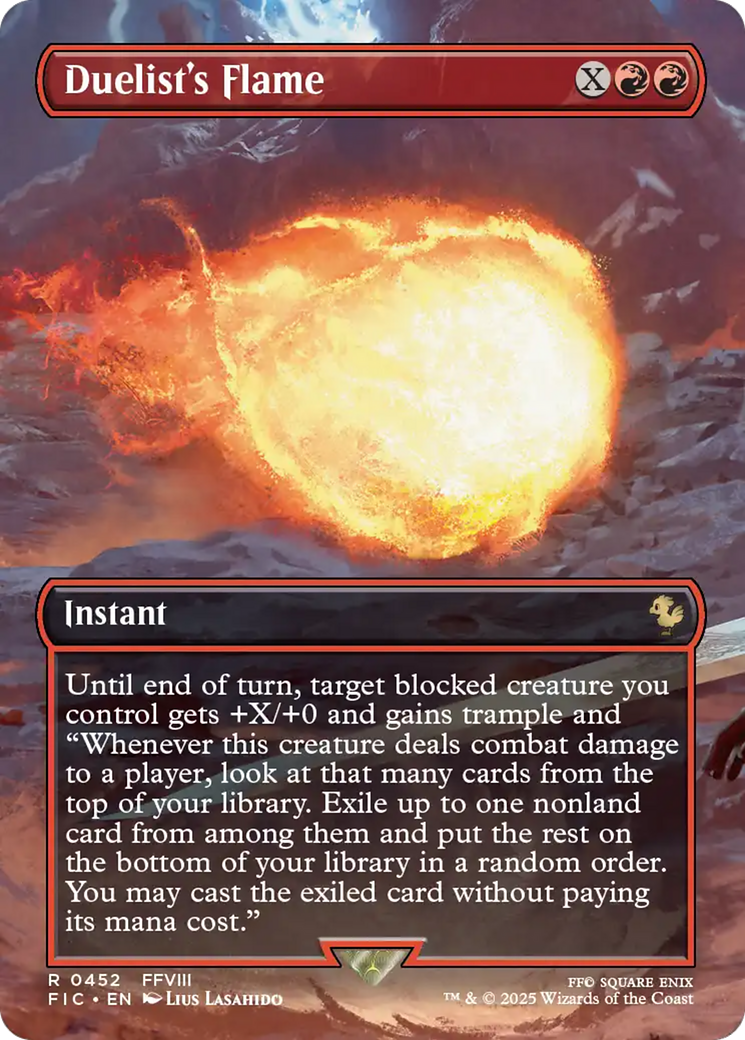 Duelist's Flame (Borderless) [FINAL FANTASY Commander] | Card Citadel