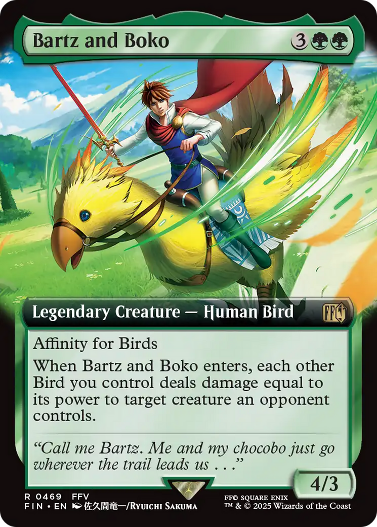 Bartz and Boko (Extended Art) [FINAL FANTASY] | Card Citadel