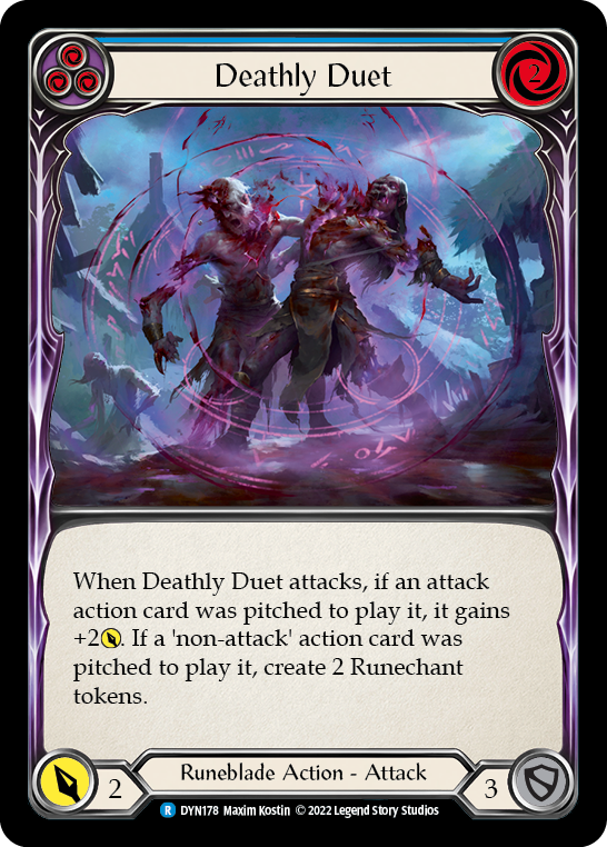 Deathly Duet (Blue) [DYN178] (Dynasty)  Rainbow Foil | Card Citadel