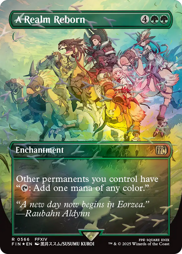 A Realm Reborn (Borderless) (Chocobo Track Foil) [FINAL FANTASY] | Card Citadel