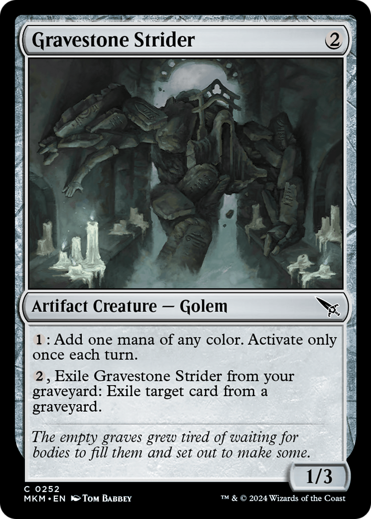 Gravestone Strider [Murders at Karlov Manor] | Card Citadel