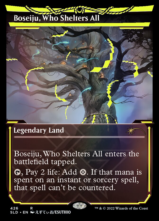 Boseiju, Who Shelters All (Neon Ink Yellow) [Secret Lair Drop Series] | Card Citadel
