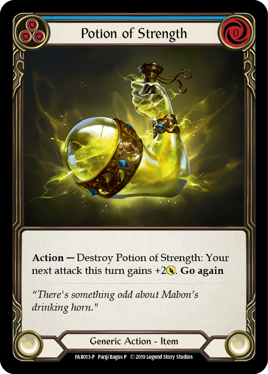 Potion of Strength [FAB013-P] (Promo)  1st Edition Cold Foil | Card Citadel