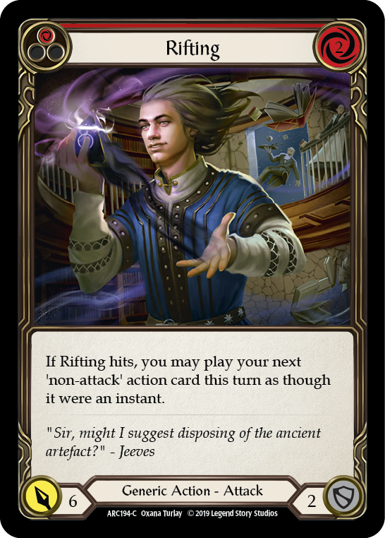 Rifting (Red) [ARC194-C] (Arcane Rising)  1st Edition Rainbow Foil | Card Citadel