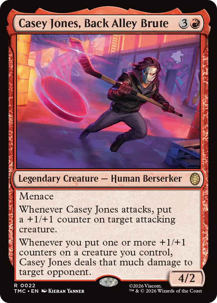 Casey Jones, Back Alley Brute [Teenage Mutant Ninja Turtles Commander] | Card Citadel