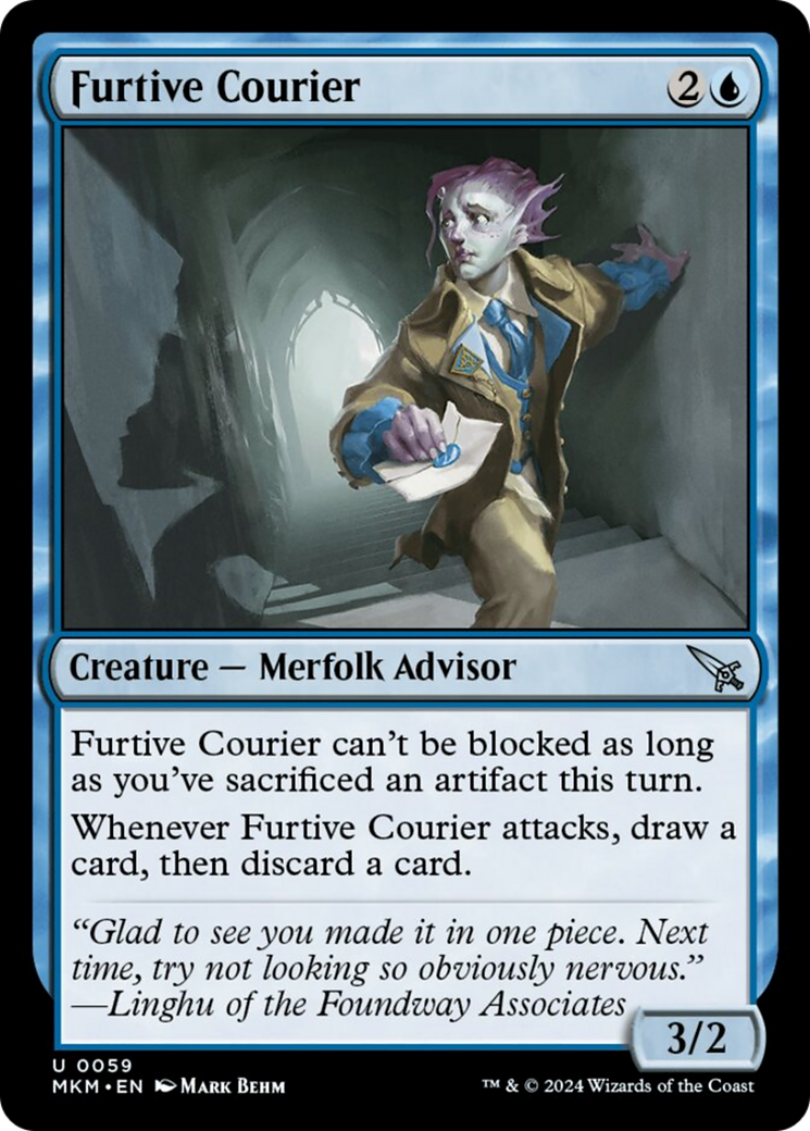 Furtive Courier [Murders at Karlov Manor] | Card Citadel