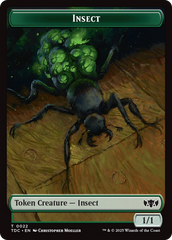 Insect (0022) // Plant Double-Sided Token [Tarkir: Dragonstorm Commander Tokens] | Card Citadel