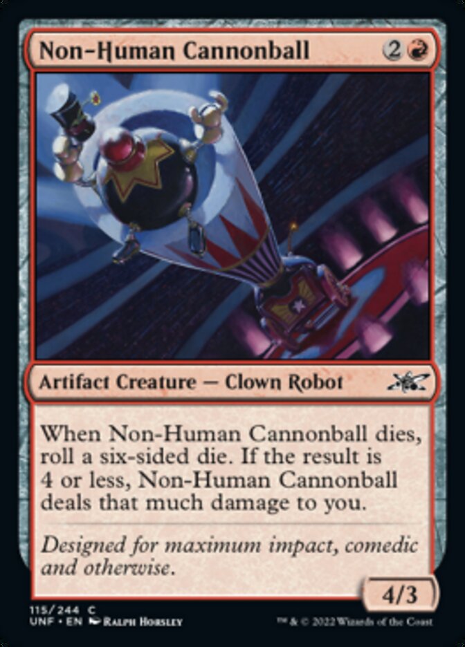 Non-Human Cannonball [Unfinity] | Card Citadel