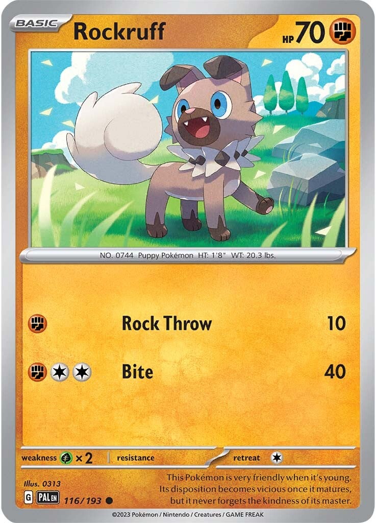 Rockruff (116/193) [Scarlet & Violet: Paldea Evolved] | Card Citadel