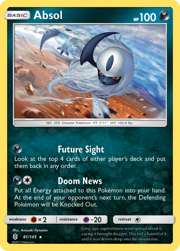 Absol (81/145) [Sun & Moon: Guardians Rising] | Card Citadel