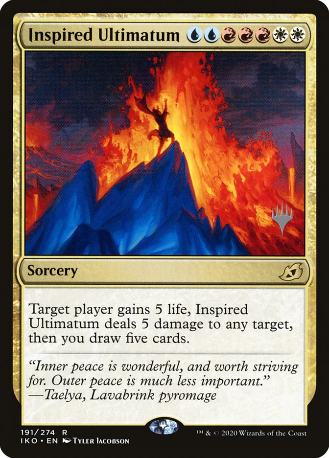 Inspired Ultimatum (Promo Pack) [Ikoria: Lair of Behemoths Promos] | Card Citadel