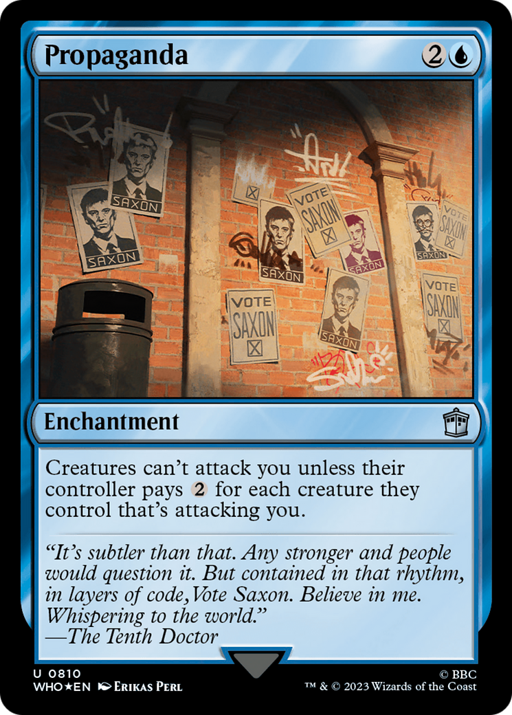 Propaganda (Surge Foil) [Doctor Who] | Card Citadel