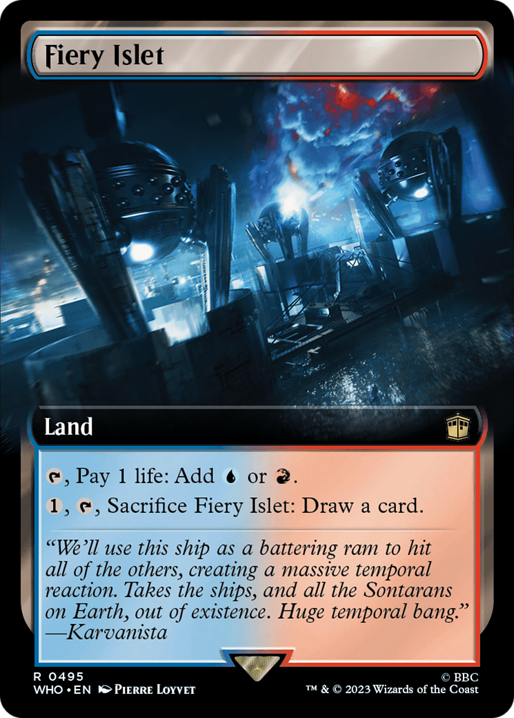 Fiery Islet (Extended Art) [Doctor Who] | Card Citadel