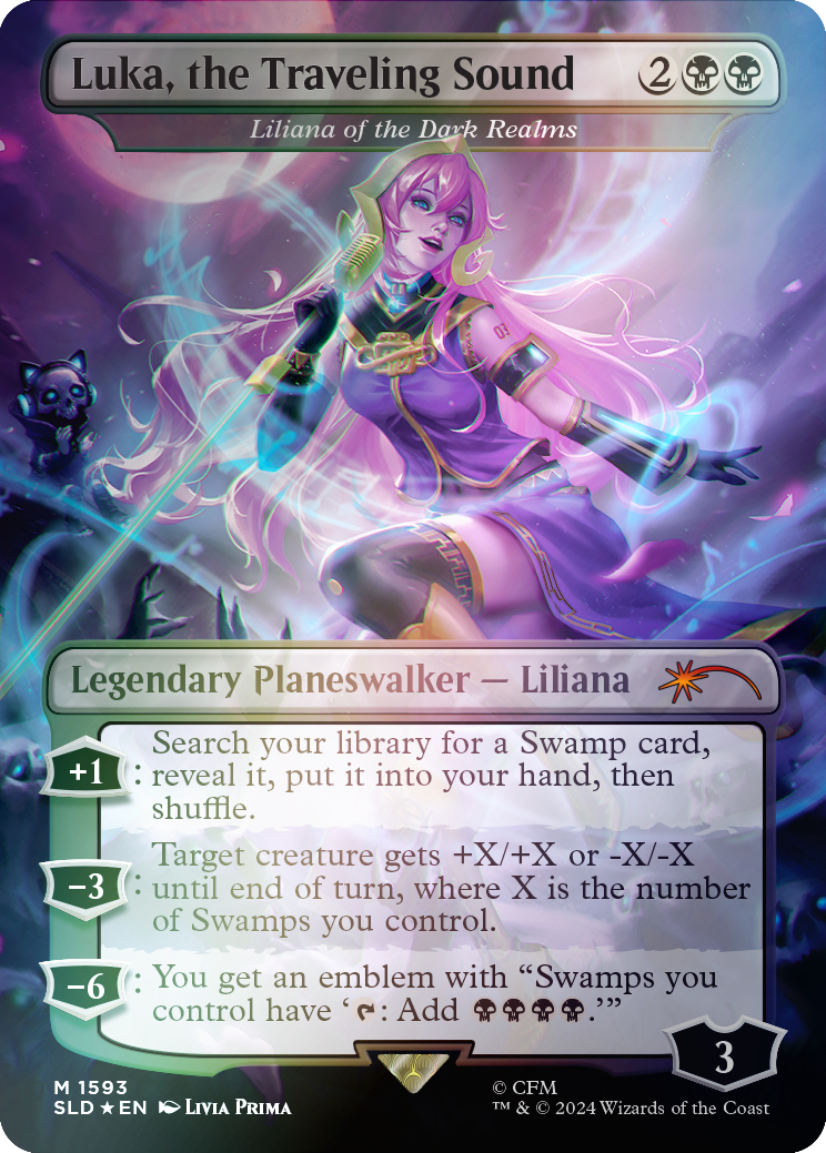 Luka, the Traveling Sound - Liliana of the Dark Realms (Rainbow Foil) [Secret Lair Drop Series] | Card Citadel