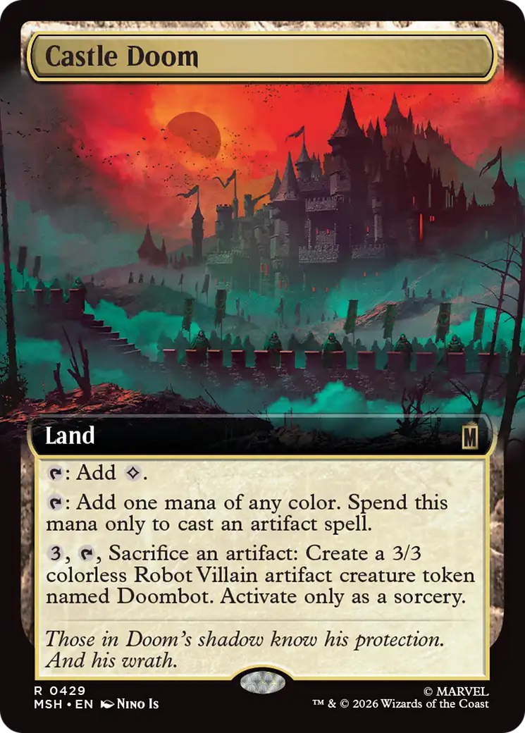 Castle Doom (Extended Art) [Marvel Super Heroes] | Card Citadel