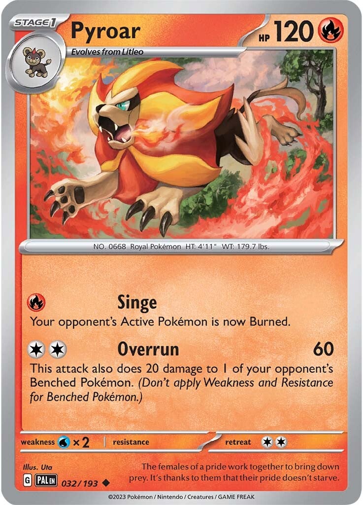 Pyroar (032/193) [Scarlet & Violet: Paldea Evolved] | Card Citadel