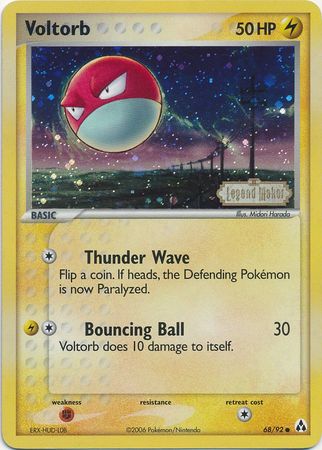 Voltorb (68/92) (Stamped) [EX: Legend Maker] | Card Citadel
