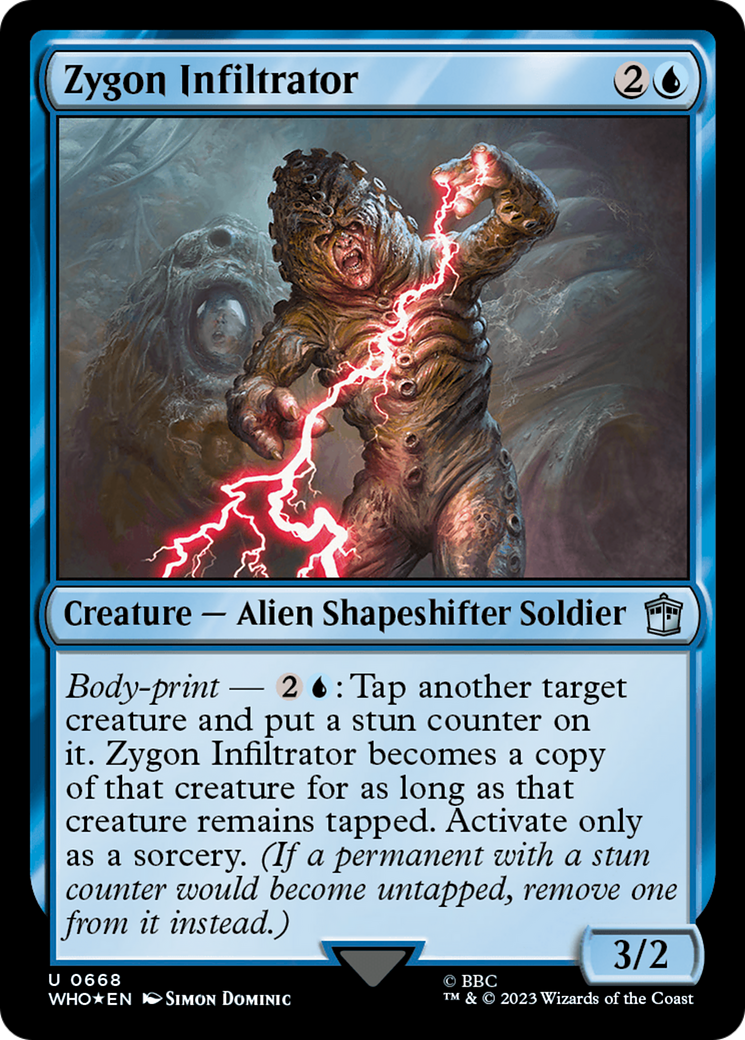 Zygon Infiltrator (Surge Foil) [Doctor Who] | Card Citadel