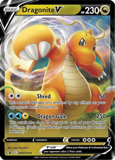 Dragonite V (SWSH154) [Sword & Shield: Black Star Promos] | Card Citadel