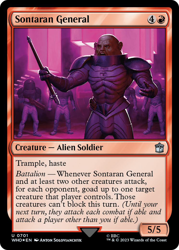 Sontaran General (Surge Foil) [Doctor Who] | Card Citadel