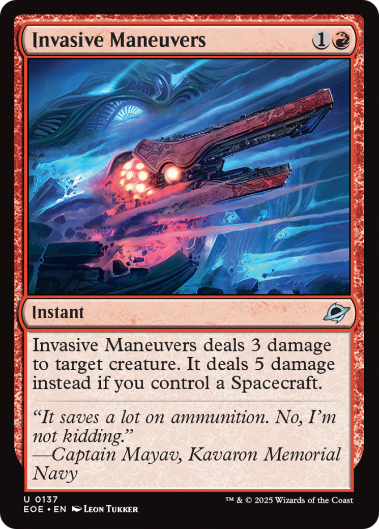 Invasive Maneuvers [Edge of Eternities] | Card Citadel