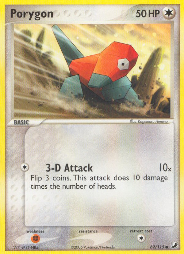 Porygon (69/115) [EX: Unseen Forces] | Card Citadel