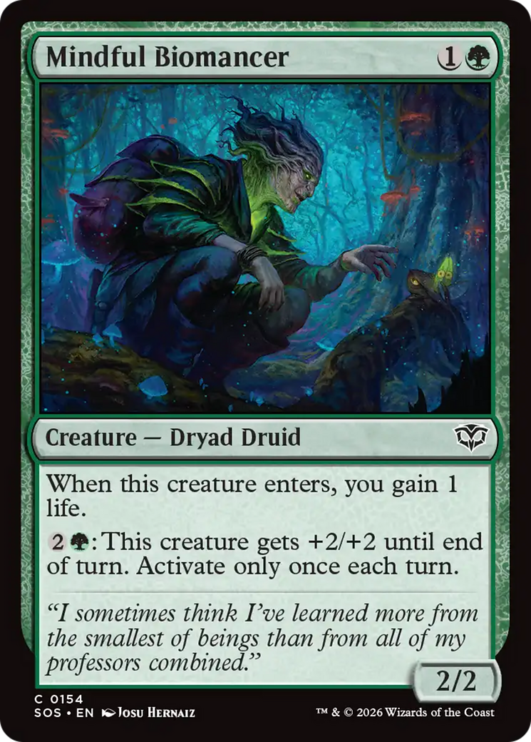 Mindful Biomancer [Secrets of Strixhaven] | Card Citadel