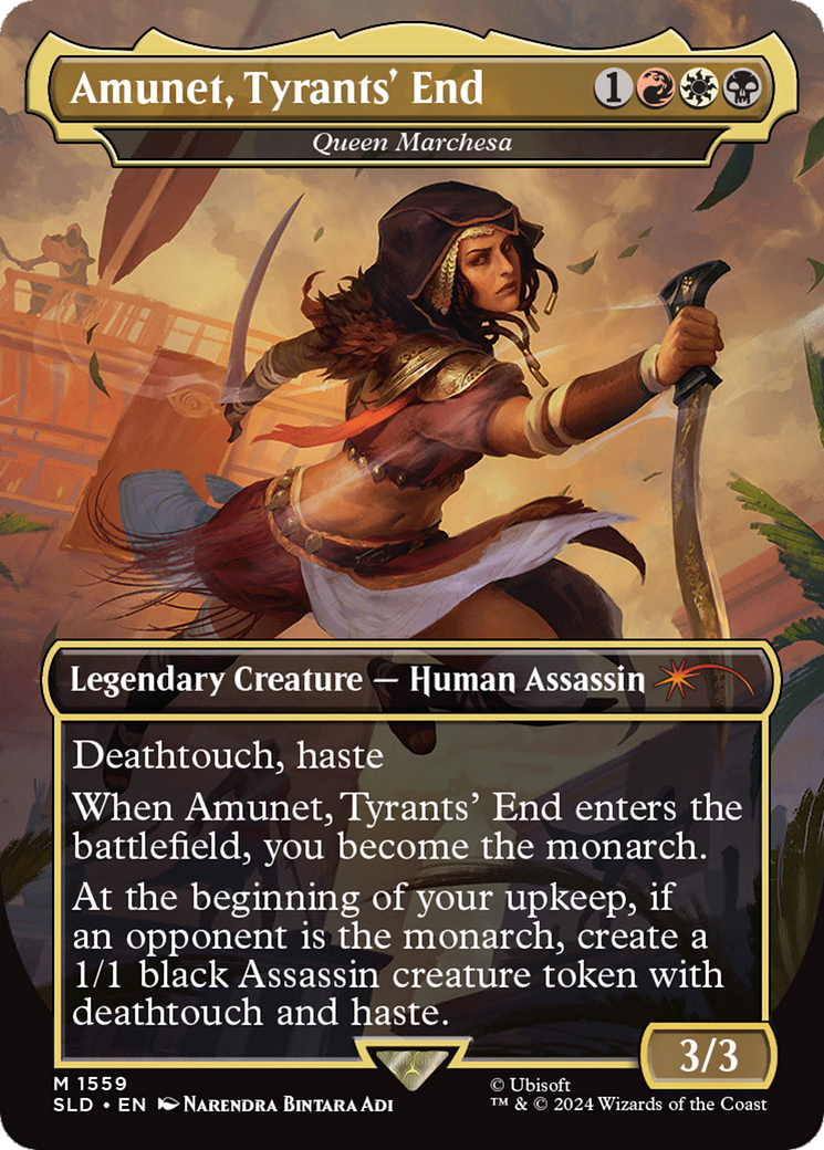 Amunet, Tyrants' End - Queen Marchesa (Rainbow Foil) [Secret Lair Drop Series] | Card Citadel