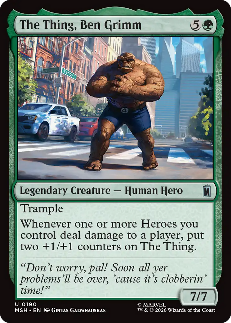The Thing, Ben Grimm [Marvel Super Heroes] | Card Citadel