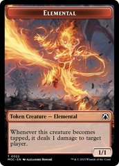 Elemental (22) // Elemental (9) Double-Sided Token [March of the Machine Commander Tokens] | Card Citadel